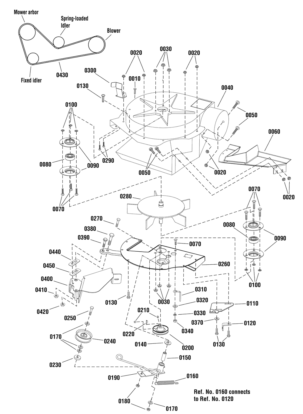 Turbo, Housing Diagram and Parts List for 1695642  Briggs and Stratton Lawn Tractor Accessories